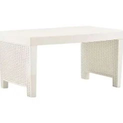 vidaXL - Tuinset - Wit - Kunststof Discount