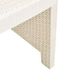 vidaXL - Tuinset - Wit - Kunststof Discount