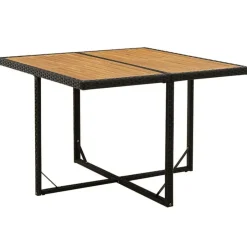 vidaXL - Tuinset - Zwart - Poly rattan - 5 stuks - Met kussens Hot