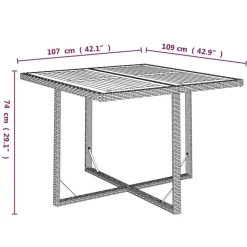 vidaXL - Tuinset - Zwart - Poly rattan - 5 stuks - Met kussens Hot