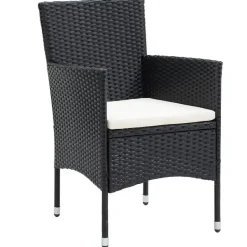 vidaXL - Tuinset - Zwart - Poly rattan - 3 stuks Online