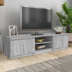 vidaXL - Tv-kast - Grijs - Bewerkt hout Clearance