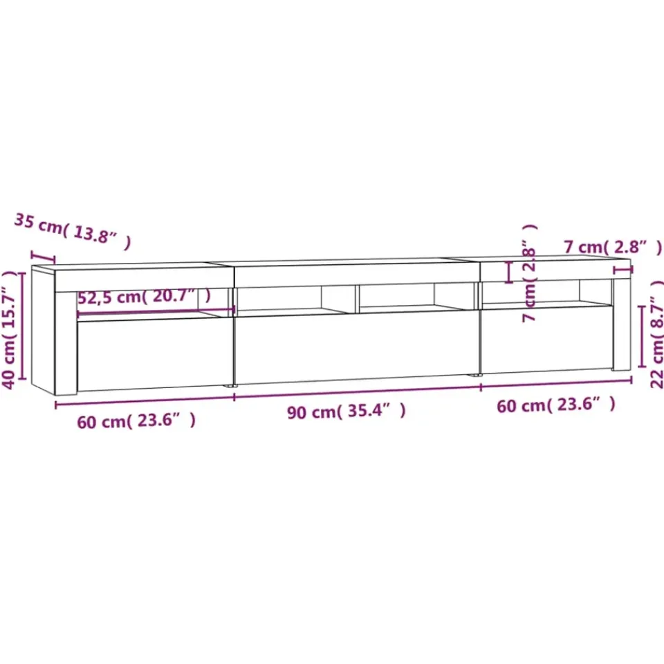 vidaXL - Tv-kast - Wit - Bewerkt hout Online