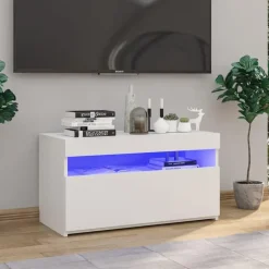 vidaXL - Tv-kast - Wit - Bewerkt hout Clearance