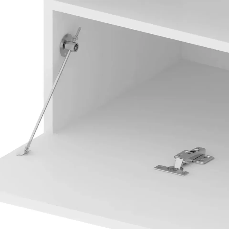 vidaXL - Tv-kast - Wit - Bewerkt hout Clearance