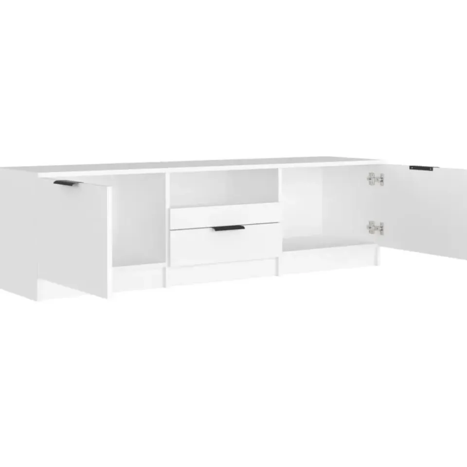 vidaXL - Tv-kast - Wit - Bewerkt hout Hot