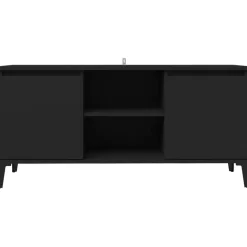 vidaXL - Tv-kast - Zwart - Bewerkt hout Online