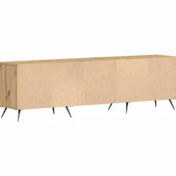 vidaXL - TV-meubel 3 vakken 3 deuren - Artisanaal eiken - Hout - 150x30x44.5 cm Best