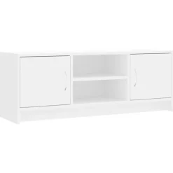 vidaXL - Tv-meubel - Wit - Bewerkt hout - 102 x 30 x 37.5 cm
