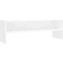 vidaXL - Tv-meubel - Wit - Bewerkt hout Discount