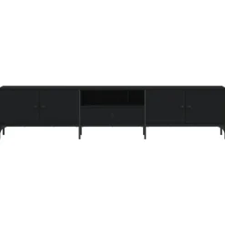 vidaXL - Tv-meubel - Zwart - Bewerkt hout