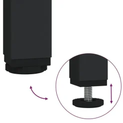 vidaXL - Tv-meubel - Zwart - Bewerkt hout