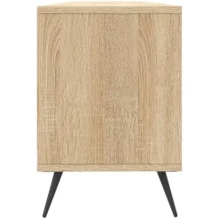 vidaXL - TV-meubel met 3 deuren en 3 vakken - Sonoma eiken - 150x30x44.5 cm Clearance