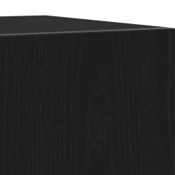 vidaXL - TV-meubel met 3 deuren - Zwart eiken - Bewerkt hout - 160x35x40 cm Hot