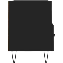 vidaXL - TV-meubel met 2 lades en 2 vakken - Zwart - Hout - 80x36x50 cm Discount