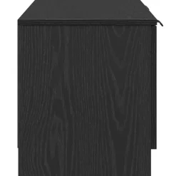 vidaXL - TV-meubel met lade en 2 deuren - Zwart eiken - Hout - 140x35x40 cm Outlet