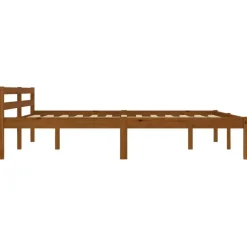 vidaXL - Tweepersoonbed - Honingbruin - Massief grenenhout - 160x200 cm Discount