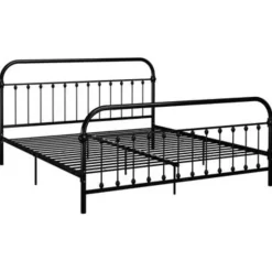 vidaXL - Tweepersoonbed - Zwart - Metaal - 180x200 cm Outlet
