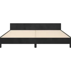 vidaXL - Tweepersoonsbed frame zonder matras - Zwart - Fluweel - 180x200 cm Outlet
