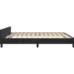 vidaXL - Tweepersoonsbed frame zonder matras - Zwart - Fluweel - 180x200 cm Outlet