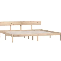vidaXL - Tweepersoonsbed met hoofdbord - Massief grenenhout - 180x200 cm Best