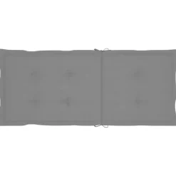 vidaXL - Verstelbare tuinstoelen met kussens - Grijs - Acaciahout - 2 stuks New