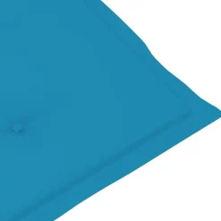 vidaXL - Verstelbare tuinstoelen met kussens - Blauw - Hout - 4 stuks Hot