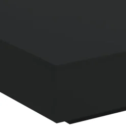 vidaXL - Vierkante salontafel met LED - Zwart - Bewerkt hout - 100x100x31 cm Discount