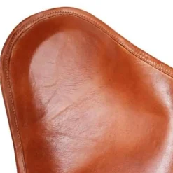 vidaXL - Vlinderstoel - Bruin - Leer Hot