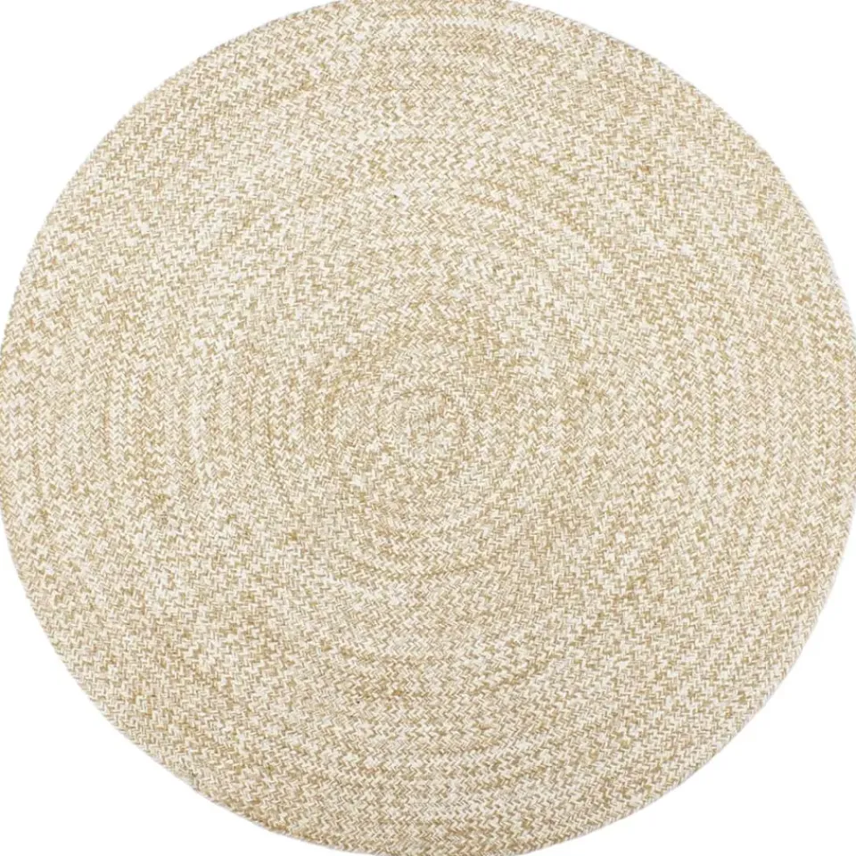 vidaXL - Vloerkleed - Wit - Jute Sale