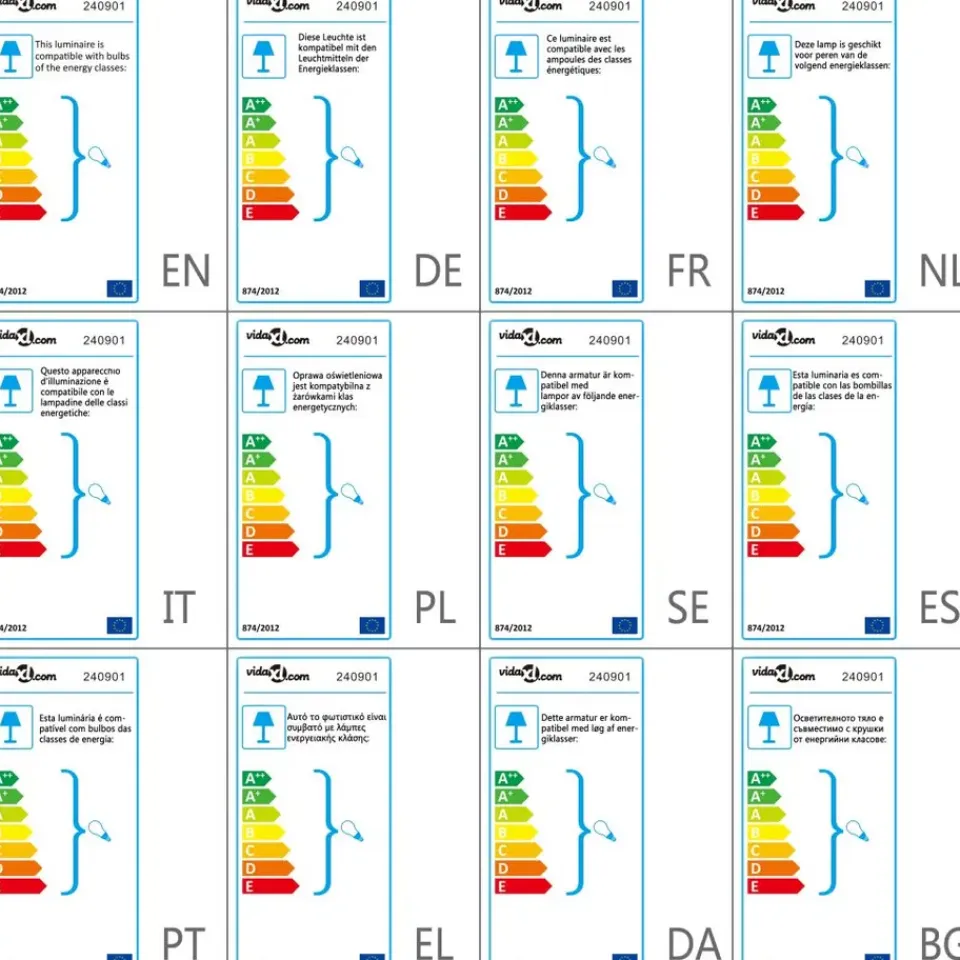 vidaXL - Vloerlamp - Zwart - Stof Best