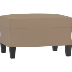 vidaXL - Voetenbank - Bruin - Kunstleer - 60 x 50 x 41 cm New