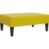 vidaXL - Voetenbank - Geel - Fluweel Sale