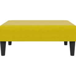 vidaXL - Voetenbank - Geel - Fluweel Sale