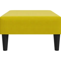 vidaXL - Voetenbank - Geel - Fluweel Sale