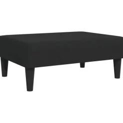 vidaXL - Voetenbank - Zwart - Fluweel Outlet