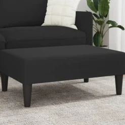 vidaXL - Voetenbank - Zwart - Fluweel Outlet