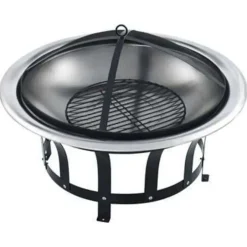 vidaXL - Vuurplaats - Zwart - Staal New