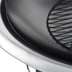 vidaXL - Vuurplaats - Zwart - Staal New