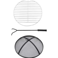 vidaXL - Vuurtafel - Blauw - Keramiek Hot