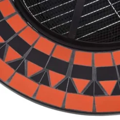 vidaXL - Vuurtafel - Bruin - Keramiek Discount