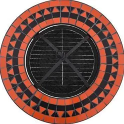 vidaXL - Vuurtafel - Bruin - Keramiek Discount