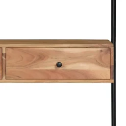 vidaXL - Wandbureau - Bruin - Hout Best