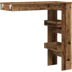 vidaXL - Wandgemonteerde bartafel - Oud hout - Bewerkt hout - 102x45 cm New