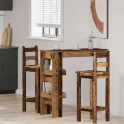 vidaXL - Wandgemonteerde bartafel - Oud hout - Bewerkt hout - 102x45 cm New