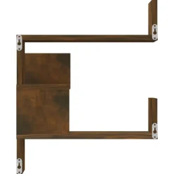 vidaXL - Wandhoekschap - Bruin - Bewerkt hout - 2 stuks Sale