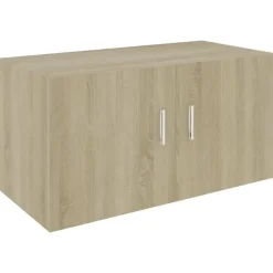 vidaXL - Wandkast - Bruin - Bewerkt hout Clearance