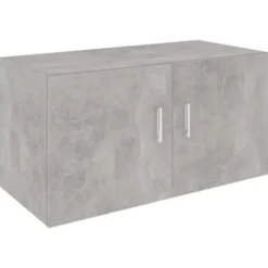 vidaXL - Wandkast - Grijs - Bewerkt hout Clearance