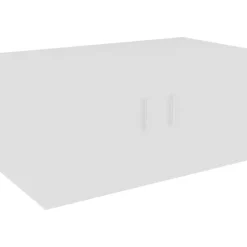 vidaXL - Wandkast - Wit - Bewerkt hout Sale