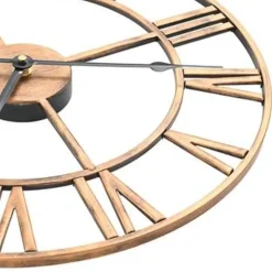 vidaXL - Wandklok - Goud - Metaal - 40 cm